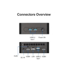 Portable Mini PC Win11 HTPC Intel N95 4 Core WiF BT 4.2 4K HD MI 2.0 DDR4 M.2 SSD Micro Computer TV Box Minipc Model PC X72